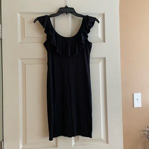 Billabong Black Ruffle Coverup Dress